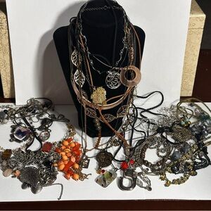 Pendant & Beaded Necklace Lot All Wearable